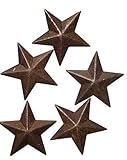 Ultra Mini Primitive Rusted Barn Stars-6 Packages of 5 for 30 Mini Stars