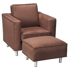 Jennifer DeLonge Microsuede Ava Chair in Rich Chocolate by Jennifer DeLonge
