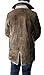 Blingsoul Mens Shearling Bomber Jacket - Distressed Real Leather Winter Coat for Men