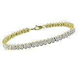 10k Yellow Gold Diamond Bracelet (1 cttw, I-J Color, I2-I3 Clarity)