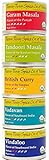 Teeny Tiny Spice Co. of Vermont Organic Indian Spice Blends Variety Pack, Five 2.8 Oz Tins