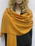CASHMERE MUSTARD PASHMINA SHAWL (LARGE) from Cashmere Pashmina Group in 55 vibrant colors (MUSTARD) CASHMERE MUSTARD PASHMINA SHAWL (LARGE) from Cashmere Pashmina Group in 55 vibrant colors (MUSTARD)