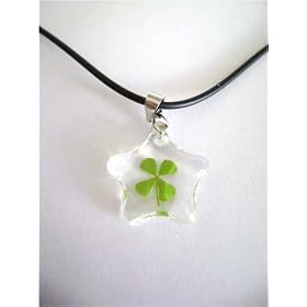 4 Leaf Clover Star Pendent Necklace