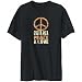 T-Shirt Mens Black  Costa Rica PEACE AND LOVE  Countries