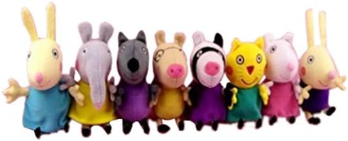Laoonw Set of 8 Peppa Pig Friends Plush Dolls 19cm/7.5"
