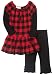 Amy Byer Girls 2-6x Playful Plaid 2 Piece Legging Value Set.
