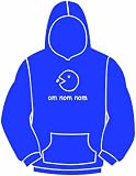 Om nom nom Pacman. Premium Funny Hoodie