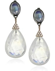 Alberian & Aulde "Morning Star" Moonstone Venus Drop Earrings