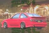 Toyota Corolla 84 85 86 87 Side Skirt Body Kit Verge Style