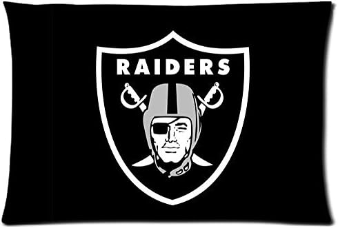 Ulive New Creative Design Soft Custom Nfl Team Oakland Raiders Custom Throw Pillow Case Best New Year Gift 20X30 Inch 2 Sides