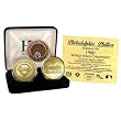 Philadelphia Phillies 24Kt Gold And Infield Dirt 3 Coin Set