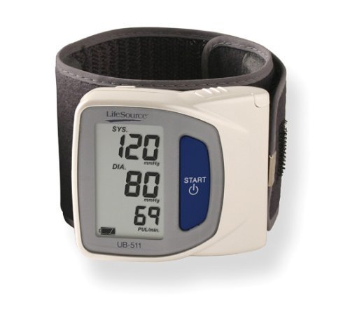 HealthPersonalCare: LifeSource UB 511 Travel Size Wrist Auto Inflate Blood Pressure Monitor