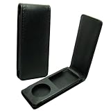 LUPO Ipod Nano 4g (4th Generation Chromatic) Leather Flip Case - BLACK