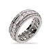 Eve's Addiction Sparkling Celebrity Style CZ Wedding Band