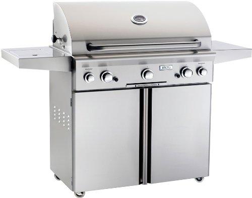 American Outdoor Grill 36NC American Outdoor Grill Portable Natural Gas Stainless Steel Grill with 648 Square Inch Cooking Area and Backburner