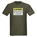 Remain seated - Humor Dark T-Shirt by CafePress