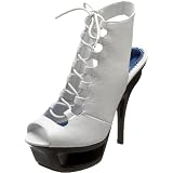 Luichiny Womens Mixed Up Open-Toe Bootie