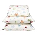Home Snowflake Microfleece Sheet Set