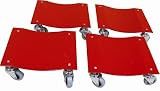 Ignition Garage Products 4 Piece Dolly SetSet of 4 - Fits most ATVs, Golf Carts, and Lawnmowers.