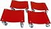 Ignition Garage Products 4 Piece Dolly SetSet of 4 - Fits most ATVs, Golf Carts, and Lawnmowers.