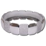 Rodium Plated Bracelets Costume Jewelry from India Unique Gift for Her 2.5 inches