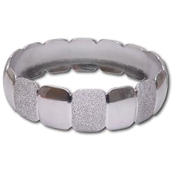 Rodium Plated Bracelets Costume Jewelry from India Unique Gift for Her 2.3 inches