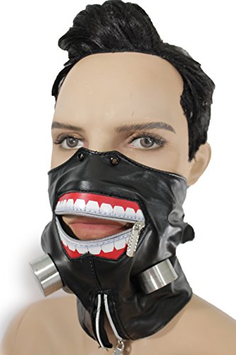 Trendy Fashion Jewelry TFJ Men Mouth Half Face Muzzel Halloween Hannibal Biohazard Mask S&M Costume Black