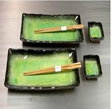 Japanese Sushi Plate Set/Green