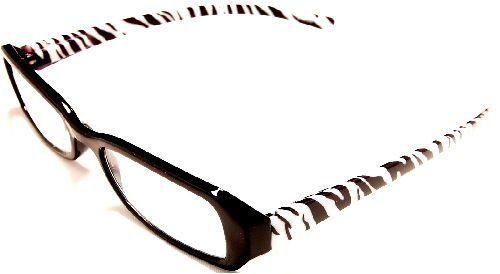 Safari Animals Reading Glasses, 1.25, Black