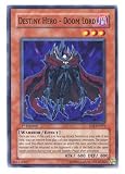 2006 Enemy of Justice 1st Edition EOJ-1 Destiny Hero - Doom Lord / Single YuGiOh! Card in Protective Sleeve