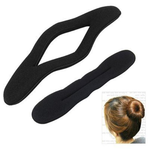 6pcs Magic Foam Sponge Clip Hair Styling Donut Bun Former Maker 3 Large 3 SmallB008MI9E54