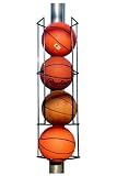 Basketball Butler Deluxe 4 Ball Storage Rack