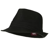 Child Polyester Fedora Hat – Black Black W19S20B