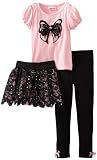 Little Lass Girls 2-6X Three-Piece Tutu Set With Rose