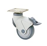 スガツネ工業 ランプ印 表示器付単輪キャスター EX-100P型 プレートタイプ EX-100PS