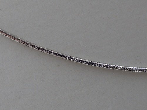 Click To Solid 925 Sterling Silver 1mm Snake Chain Necklace Details... Solid 925 Sterling Silver 1mm Snake Chain Necklace