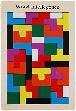 Tetris Blocks Teddy Game Environmental Protection Wooden Toy