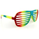 NEW KANYE STRONGER SHUTTER SHADES HIP HOP SUNGLASSES RAINBOW