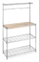 Whitmor 6054-268 Supreme Bakers Rack, Chrome and Wood
