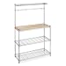 Whitmor 6054-268 Supreme Bakers Rack, Chrome and Wood