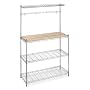Whitmor 6054-268 Supreme Bakers Rack, Chrome and Wood