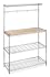 Whitmor 6054-268 Supreme Bakers Rack, Chrome and Wood