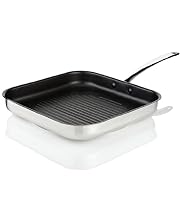 28cm Stainless Steel Griddle Pan