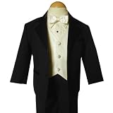 Gino G260 Usher Tuxedo Boy Black and Ivory From Baby to Teen (10)