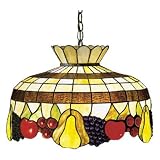 Meyda Tiffany 26624 Fruit Pendant, Mahogany Bronze Finish with Stained