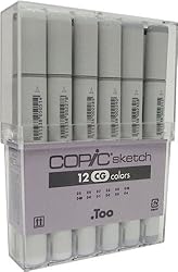 Copic Markers 12-Piece Sketch Set, Cool Gray User Reviews Copic Markers 12-Piece Sketch Set, Cool Gray User Reviews