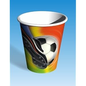 Plastikbecher Fussball WM2010 8er-Pack, RESTPOSTEN