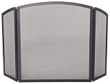 Outdoor Living : UniFlame 3 Fold Bronze Wrought Iron Screen W/ Contributions Arch
