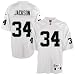 Reebok NFL Equipment Oakland Raiders #34 Bo Jackson White Tackle Twill Throwback Football Jersey