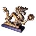 Yang Red Dragon with Faceted Crystal Globe  8 Feng Shui Figurine for Wealth, Career and Yang Energy